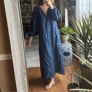 Future collective Navy Blue Long maxi Dress